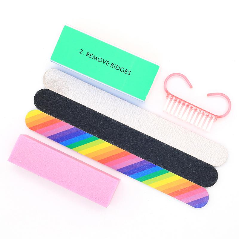 Nails Buffer Grind Buffing Block Pink Nail File For Pedicure Manicure Care Nail Art Sponge Buffer Polish Nail Accessories Tools