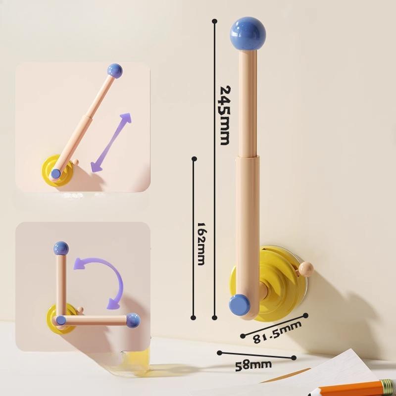 Suction Cup Hook Non-drilling L-shaped Hair Band Storage Rack Bathroom Movable Towel and Hair Band Storage Rack