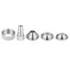 5 PCS Texture Sprayer Orifice Tip Set Wall Texturing Drywall Wall Painting Sprayer Tips Stainless Steel Tool Parts