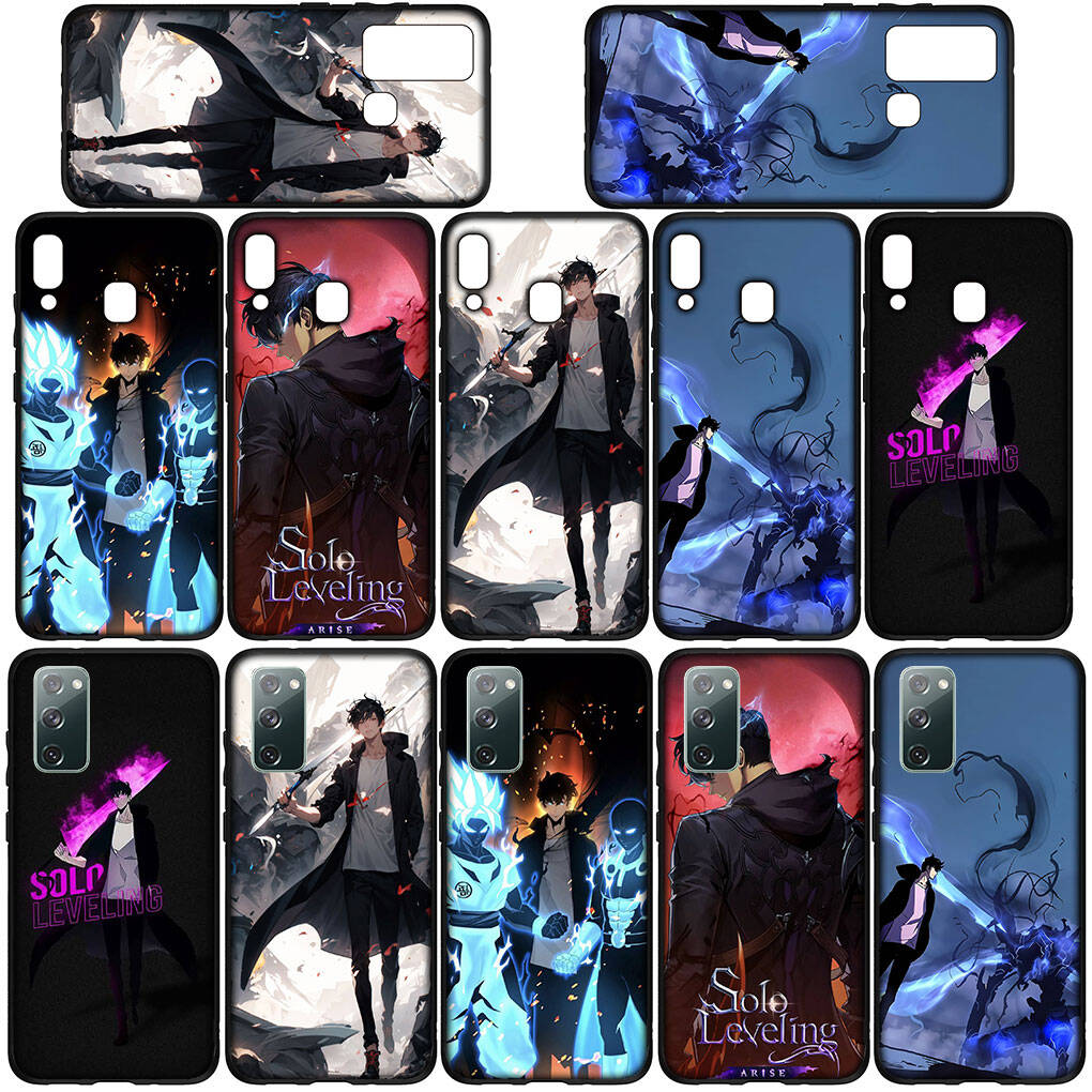 Phone Case for Samsung Galaxy S25 S23 S22 S24 Ultra FE A05 A06 A15 A16 A36 A37 A35 A54 A55 A56 A57 A25 A26 A53 A17 Cartoon Solo Leveling Anime Cover