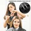 3Pcs Hair Cutting Scissors Set Multi-Purpose Haircut Scissors Kit with Comb Thinning and Flat Scissors Haircut Scissors Kit