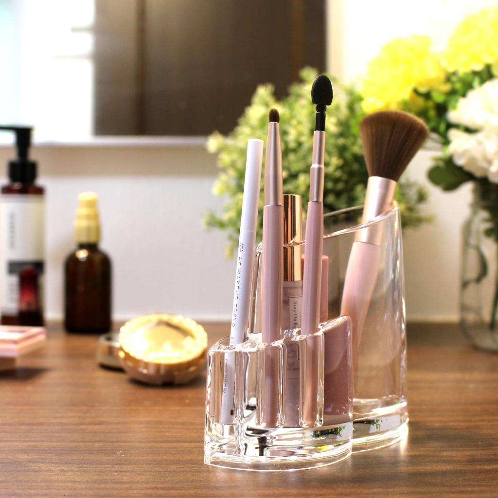 GemRich Makeup Brush Makeup Brush Cosmetic Stylish Case, Stand, Storage, Acrylic,