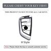 Alloy Leather Car Key Case Protector Shell Holder Keychain For Bmw F20 G20 G30 X1 X3 X4 X5 G05 X6 X7 G11 F15 F16 G01 G02 F48