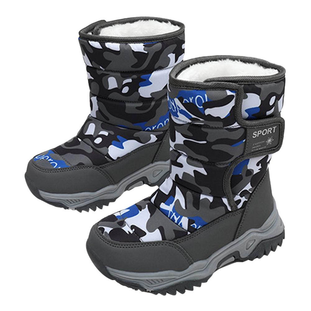 Kids Snow Boots Warm Anti-Slip Winter Shoes Toddler Winter Outdoor Boots for Boys Girls for Outdoor Skiing