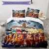 3pcs Dragon Ball3 Design Cover Set - HD Printed Bedding with 1 Cover and 2 Pillowcases - Perfect for Home and Dorm Decor
