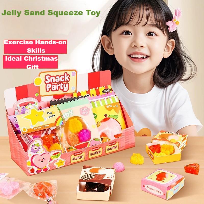 DIY Making Miniature Food Toys Set DIY Jelly Sand Food Toy Kitchen Pretend Play Set Christmas Gift for Kid Make Your Foods