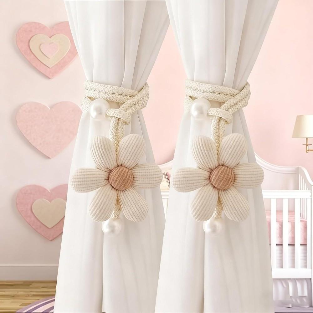 Elegant Curtain Tieback Adjustable Petal Curtain Buckle Sweet Petal Curtain Straps Bedroom