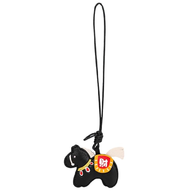 Versatile Lucky Horse Keychain For Car Home Or Office Use High Quality Soft PU Material Bag Pendant Car Decoration