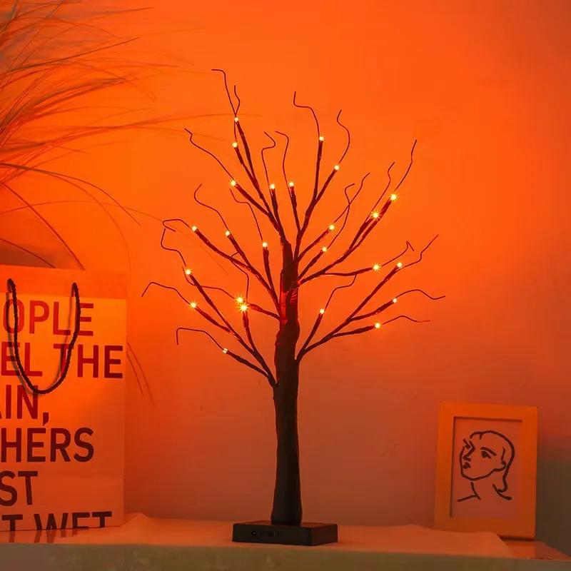 24 LED Birch Tree Light Bonsai DIY Artificial Tree Light Warm White for Home Wedding Festival Party Christmas Decoration