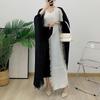 2024 Plus Size Women's Color Block Tassel Cardigan Trench Coat – Dubai & Middle East Style
