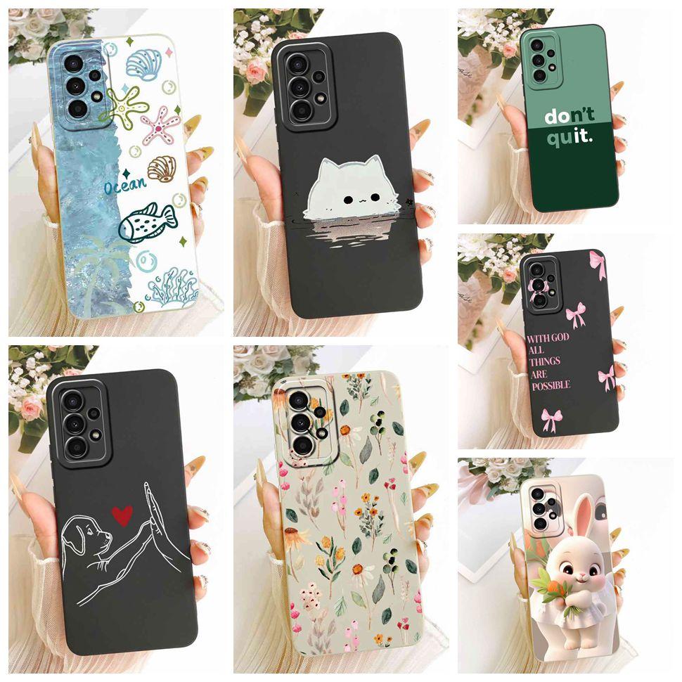 For Samsung A72 Case Rabbit Protector Soft Silicone Case Full Protective For Samsung Galaxy A72 SM-A725F Shockproof Phone Case