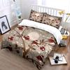 Christmas Bird Festive Decor Set Soft Comfortable Duvet Cover Bedding Set Included 1*Duvet Cover & 2*Pillowcases, Gift