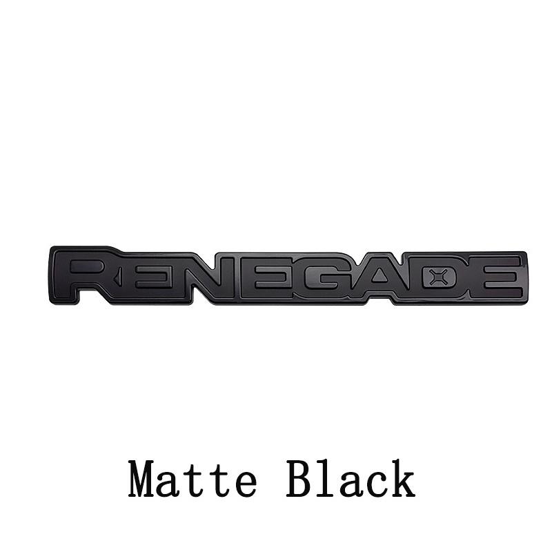 Three Dimensional ABS Car RENEGADE Emblem Trunk Rear Sticker Decoration Decal Accessories For Jeep Renegade Grand Cherokee ALX1