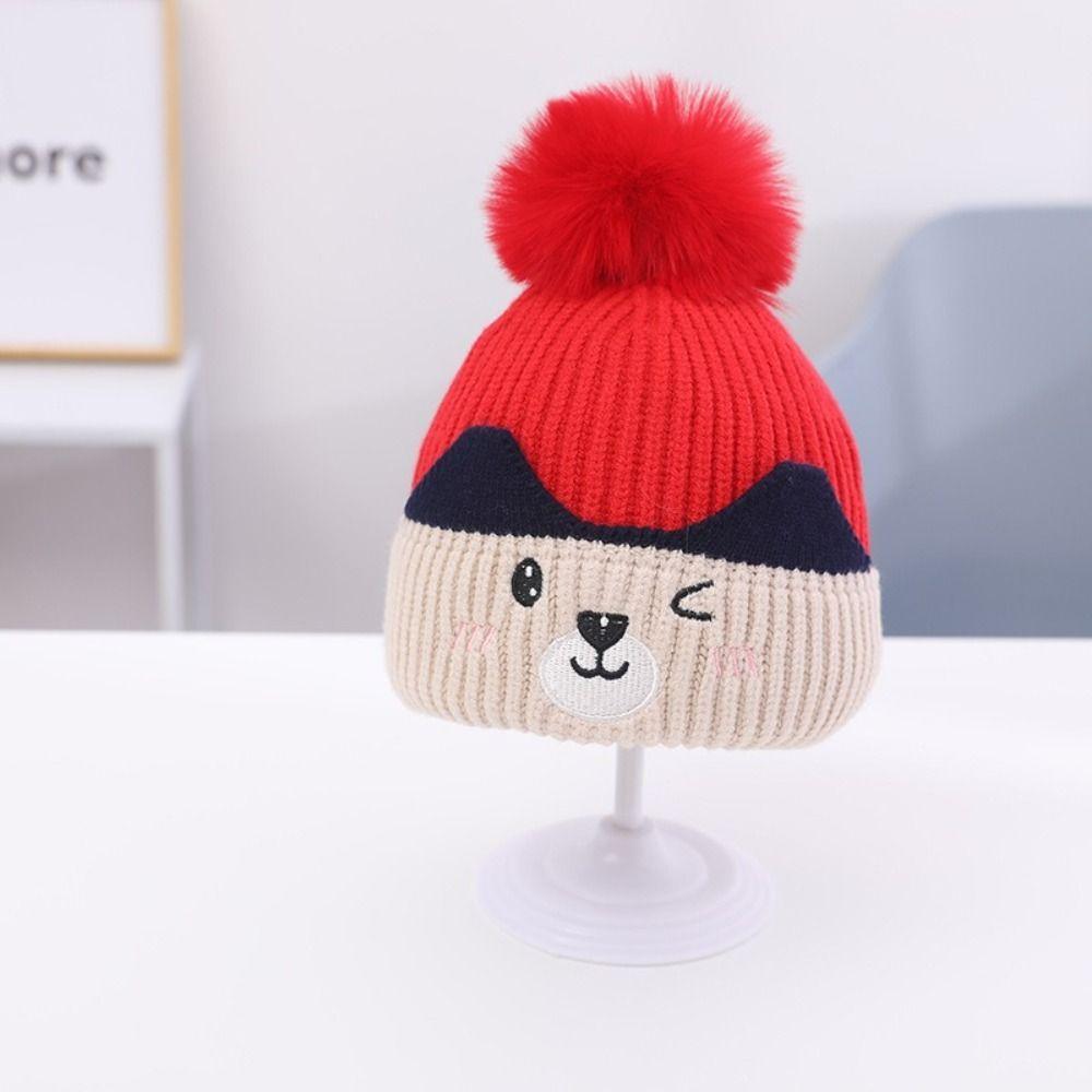 Wool Children Beanies Cute Dinosaur Kids Cap Baby Wear Children Cap  Boy Girl