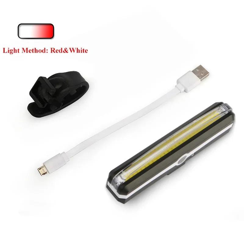 Bike Lights USB Rechargeable LED Bike Tail Light Bright Bicycle Rear Cycling Safety Flashlight Fits Road Mountain Bikes Helmets.