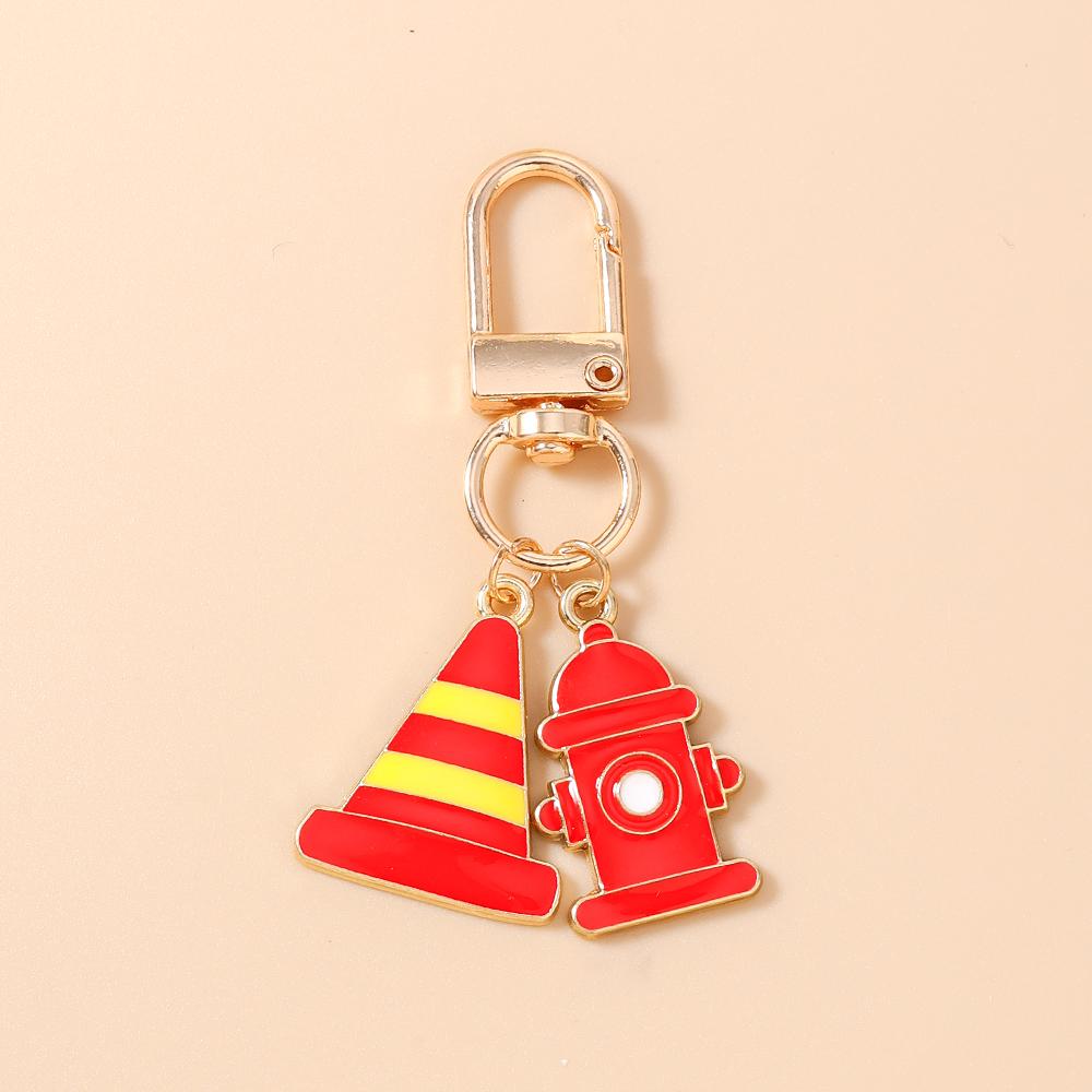 New Fire Gloves  Firefighting Shoes Keychain Fire Equipment Key Ring Pendants for Women Girls Handbag Decor DIY Jewelry Gift
