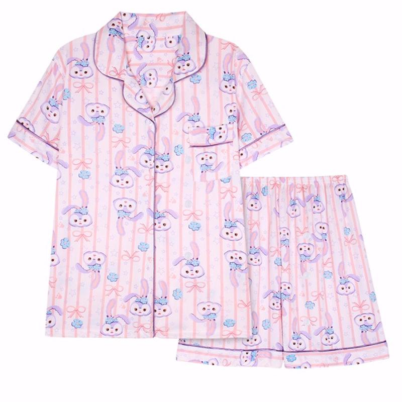 Korean Style Women s Summer Bear Print Homewear Set XXL