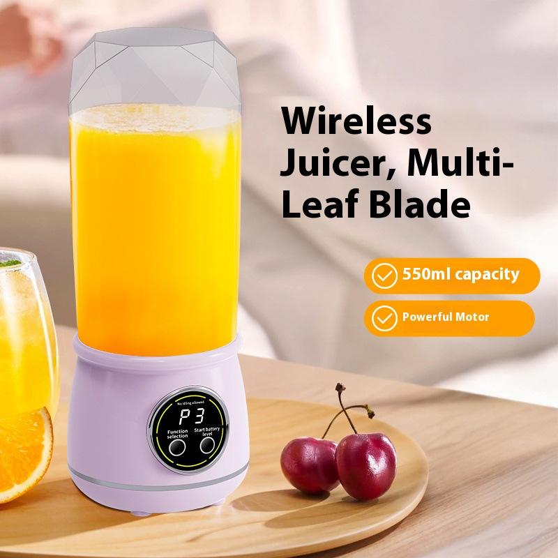 Electric Juice Blender, Portable Rechargeable Juicer Cup, Ice Crusher for Fruit Mixing