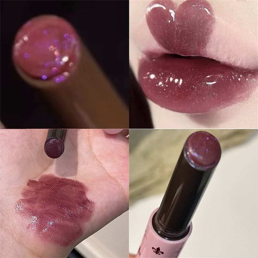 

Улыбка Тутовый Пурпурный Однотонный Блеск для Губ Увлажняющий Питательный Водный Блеск Зеркальный Стеклянный Оттеночный Бальзам для Губ Помада Влажный Блеск для Губ Макияж 06