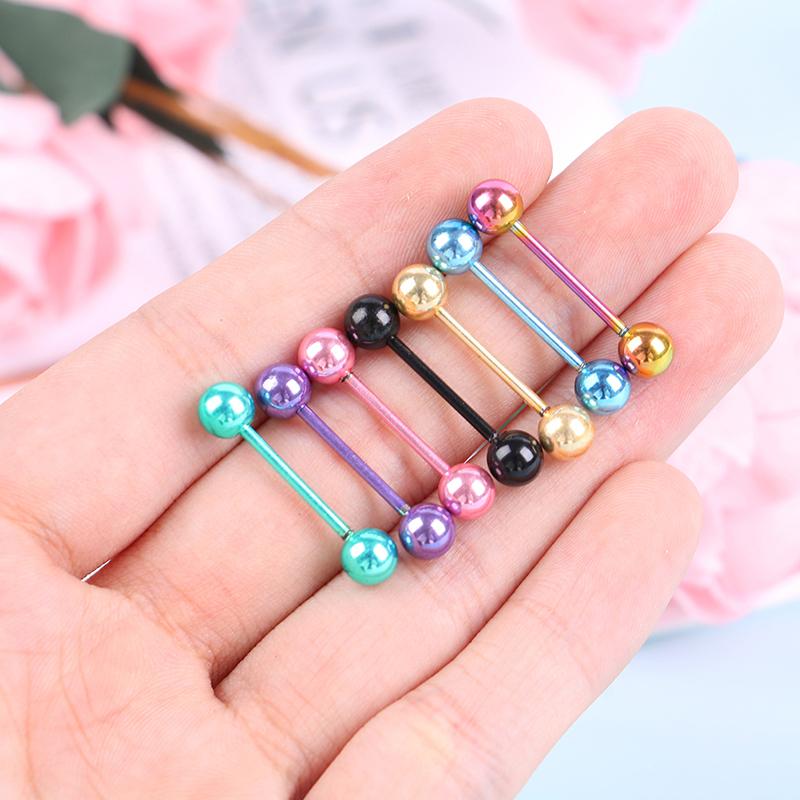 7 Pcs/Set The Plating Color Steel Stainless Steel Rod Tongue Nailed Double Ball