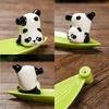 Boat Shape Incense Stick Burner Ash Catcher Incense Holder Aromatherapy Plate Resin Panda Figurine for Home Spa Decoration