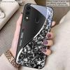 Die Kurve aus Silbermetall Für Samsung A20 30 22 23 24 25 26 31 32 A33 34 35 42 50 51 52 53 54 55 56 70 71 72 73 Glas-Handyhülle