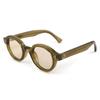 Round frame sunglasses men's trend polarized pin glasses legs sun protection UV protection sunglasses polarized sunglasses