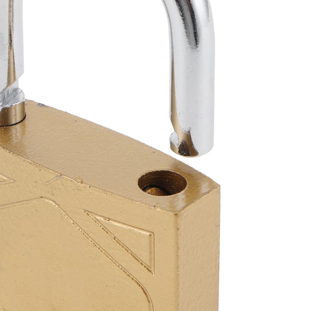 Household Outdoor Padlock with 3 Keys MediumThick Brass Iron Padlock for Door Cabinet(40mm )