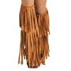 Halloween Festival Hippy Suede Boot Covers With Fringe For Women