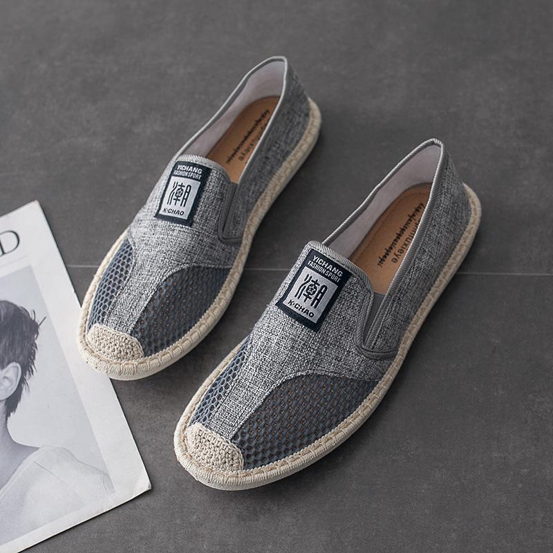Summer Breathable Casual Flats Shoes Men's Espadrilles Loafers Fashion Fisherman Driving Footwear