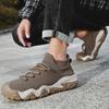 2025 fashion men's casual shoes flying woven shoes outdoor romantic line men's shoes breathable socks mouth hiking shoes