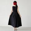 Girls Summer Sleeveless A Line Cotton Dress For Big Kids