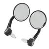 2 Stück 22mm0.87in Motorrad Rückspiegel Seitenspiegel 360 Grad Drehbar Lenkerspiegel Universal für