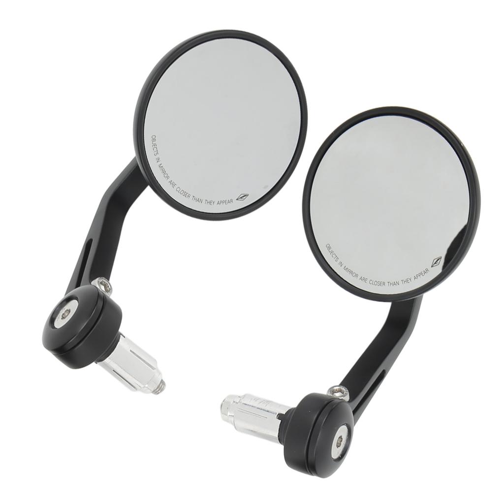 2 Stück 22mm0.87in Motorrad Rückspiegel Seitenspiegel 360 Grad Drehbar Lenkerspiegel Universal für