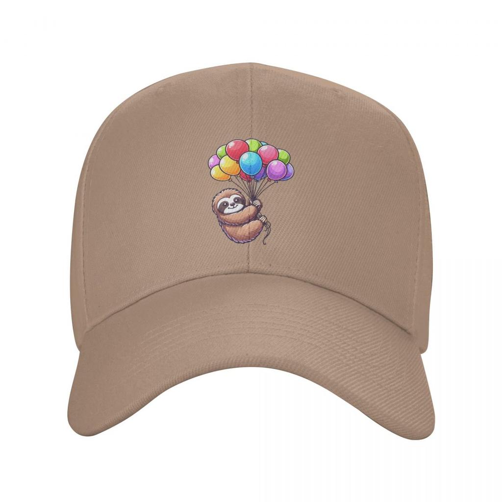 Balloon Sloth Cute Funny Sloth Hanging Balloon Baseball Caps Men Women Hats Outdoor Cap Streetwear Baseball Hat Casquette