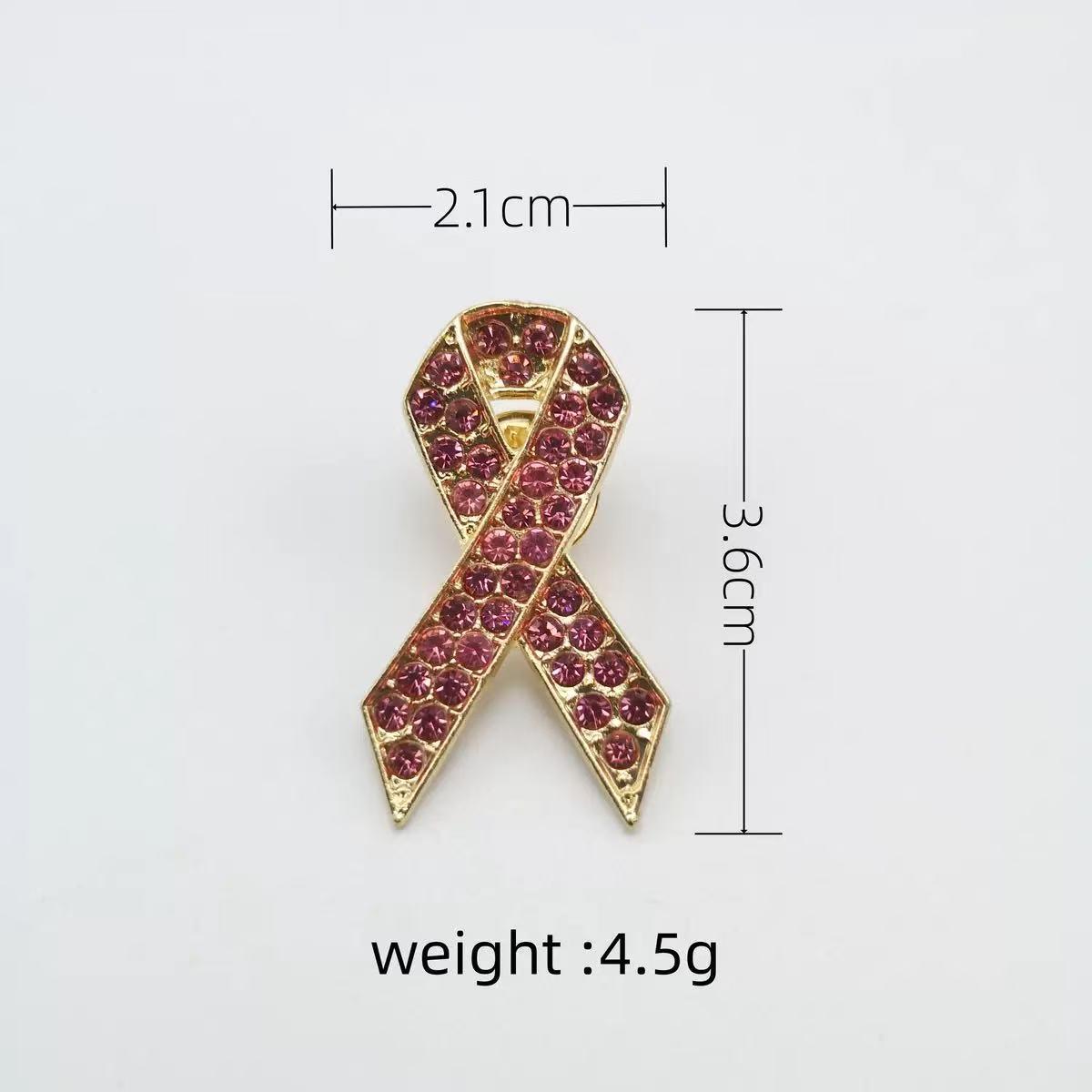 

Pink Ribbon Alloy Brooch: Minimalist Women s Welfare Accessory