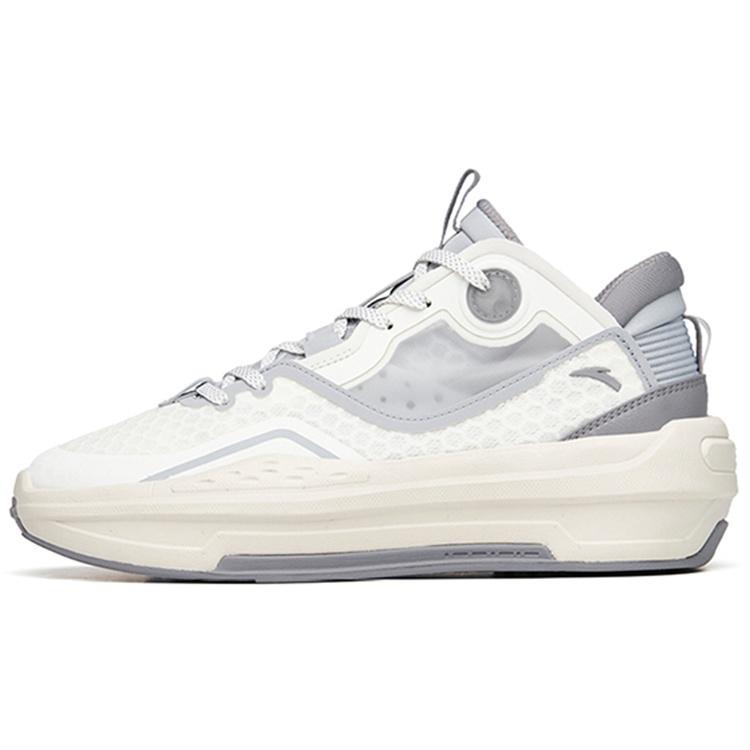 ANTA C37 2.0 Casual Skate Sneakers  White Grey  Men s 912228082-1 EU 43