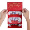Creative DIY Folding Red Envelope - Santa Dollar Card with Christmas Bronzing, 6-Pack Festive Money Holder Set