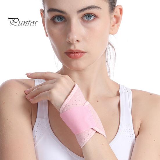 Sports Wristband Wrist Brace with Fastener Tape Adjustable Breathable Fabric Compression Support Wrist Wrap Fitness Joint Support Wrist Guard
