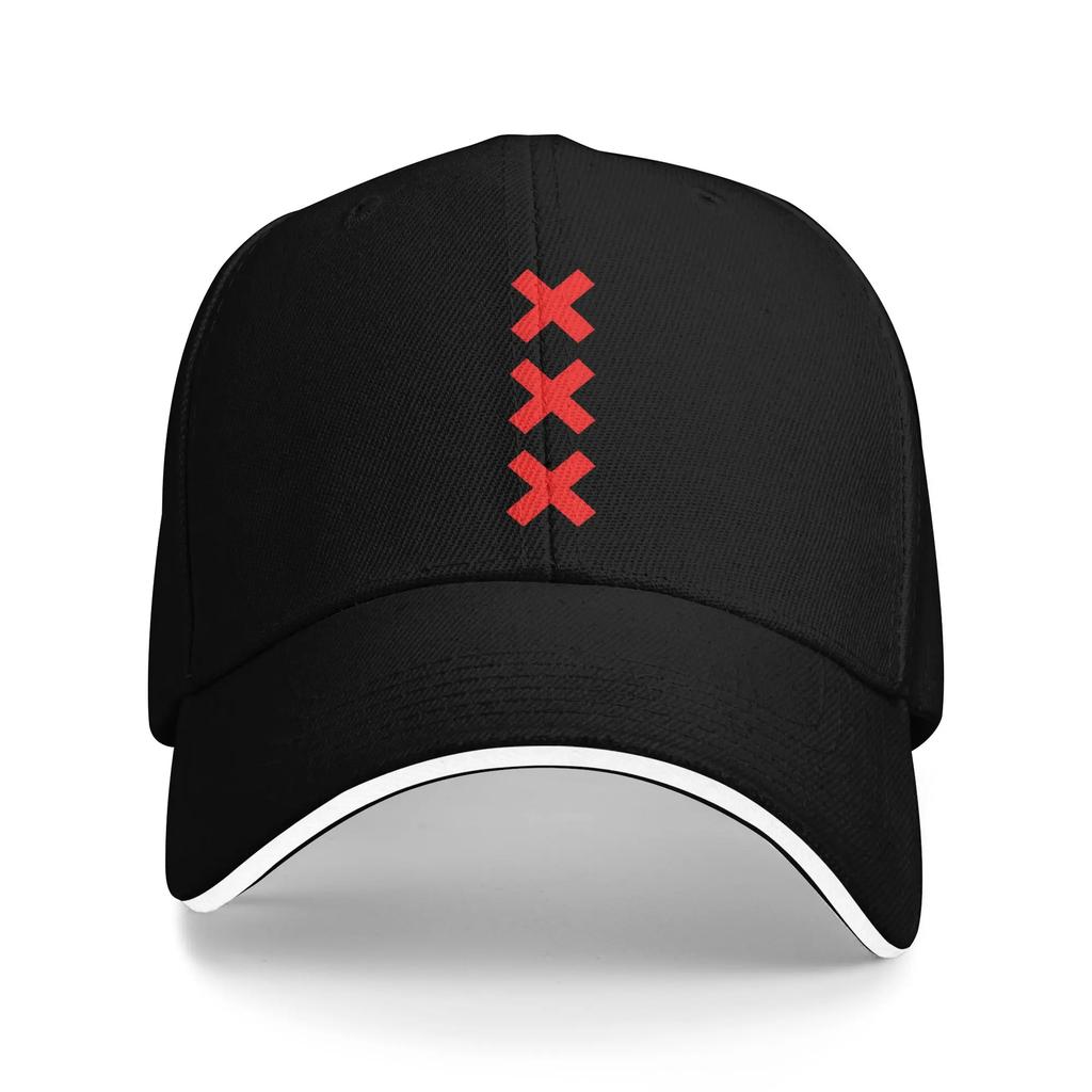 Summer Amsterdam XXX Logo Baseball Cap Hiking Fishing Classic Custom DIY Sun Hip Hop Hats Men Women Breathable Baseball Caps