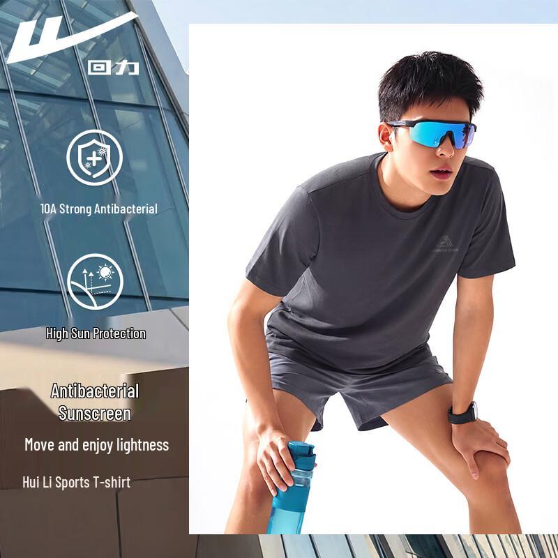 Warrior Men s Sun-Protective Anti-Bacterial Athletic T-Shirt L