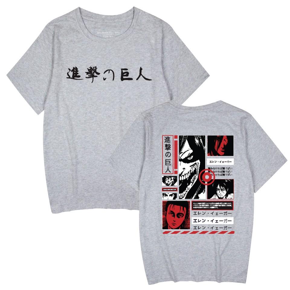 Casual Japanese Anime Attack On Titan Patterned Printed Men's T-shirt, Pure Cotton Street Harajuku Summer Fashion T-shirt for Me