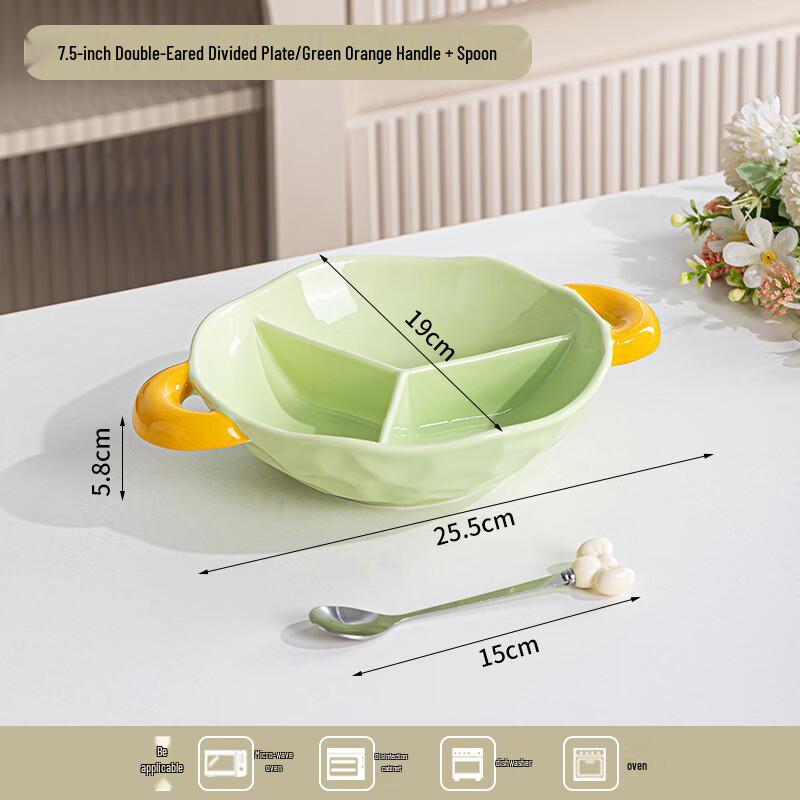 Zhinianhua Keramik Creme Bicolor Servierplatte