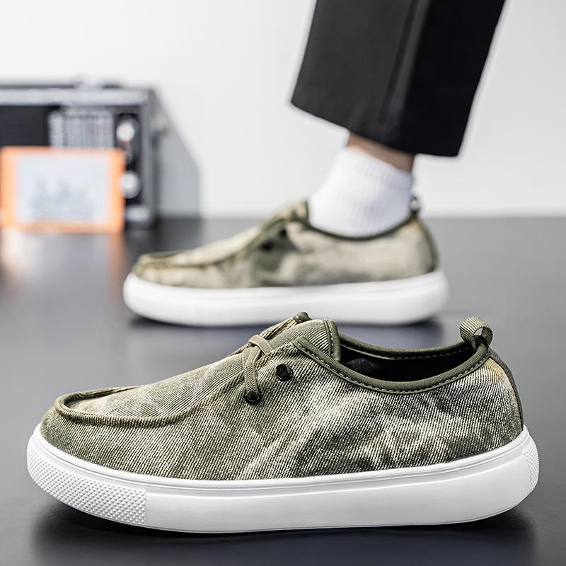 

Fashion Men s Casual Low Cut Skateboard Shoes with Lace Up Canvas Shoes, Women s Fashionable Thick Soled Cowboy Classic Denim Boots 2025 36 зелёный