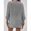 Neuer Damen Chiffon Cardigan V-Ausschnitt Knopf Langarm Leicht Casual Oberteile