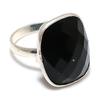 Black Spinel Gemstone Handmade 925 Sterling Silver Jewelry Ring Size 6 GK-6069