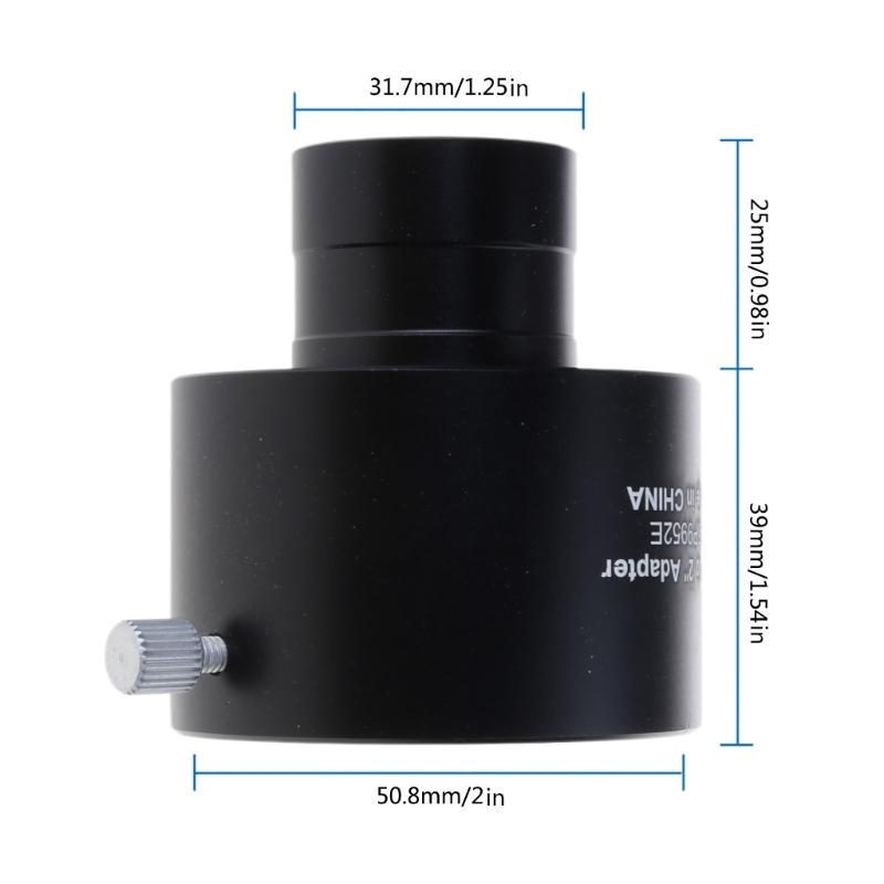 2 Zoll zu 1,25 Zoll Teleskop-Okularadapter 31,7 mm zu 50,8 mm Montageadapter