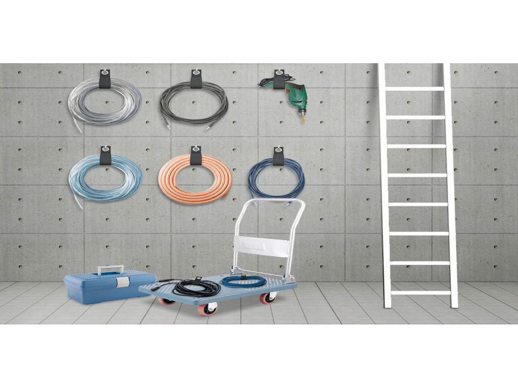 Hanging Heavy Duty Triangle Buckle Storage Strap - Cable Organizer with Eyelet