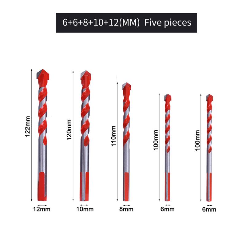 

5/10 шт. Многофункциональные сверла Набор сверл по керамической плитке Перфоратор для мрамора Сверло по стеклу Инструменты для деревообработки