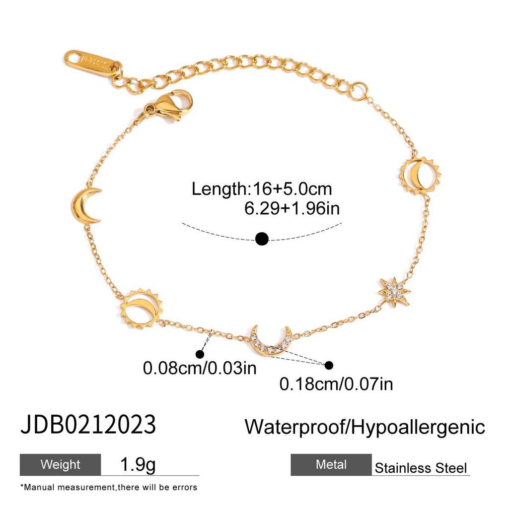 European and American jewelry rhinestone titanium steel bracelet does not fade jewelry stainless steel